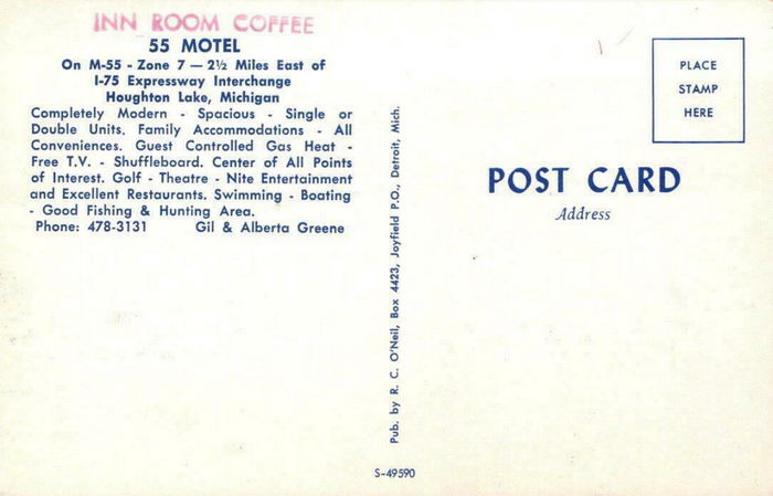 55 Motel - Postcard Photo